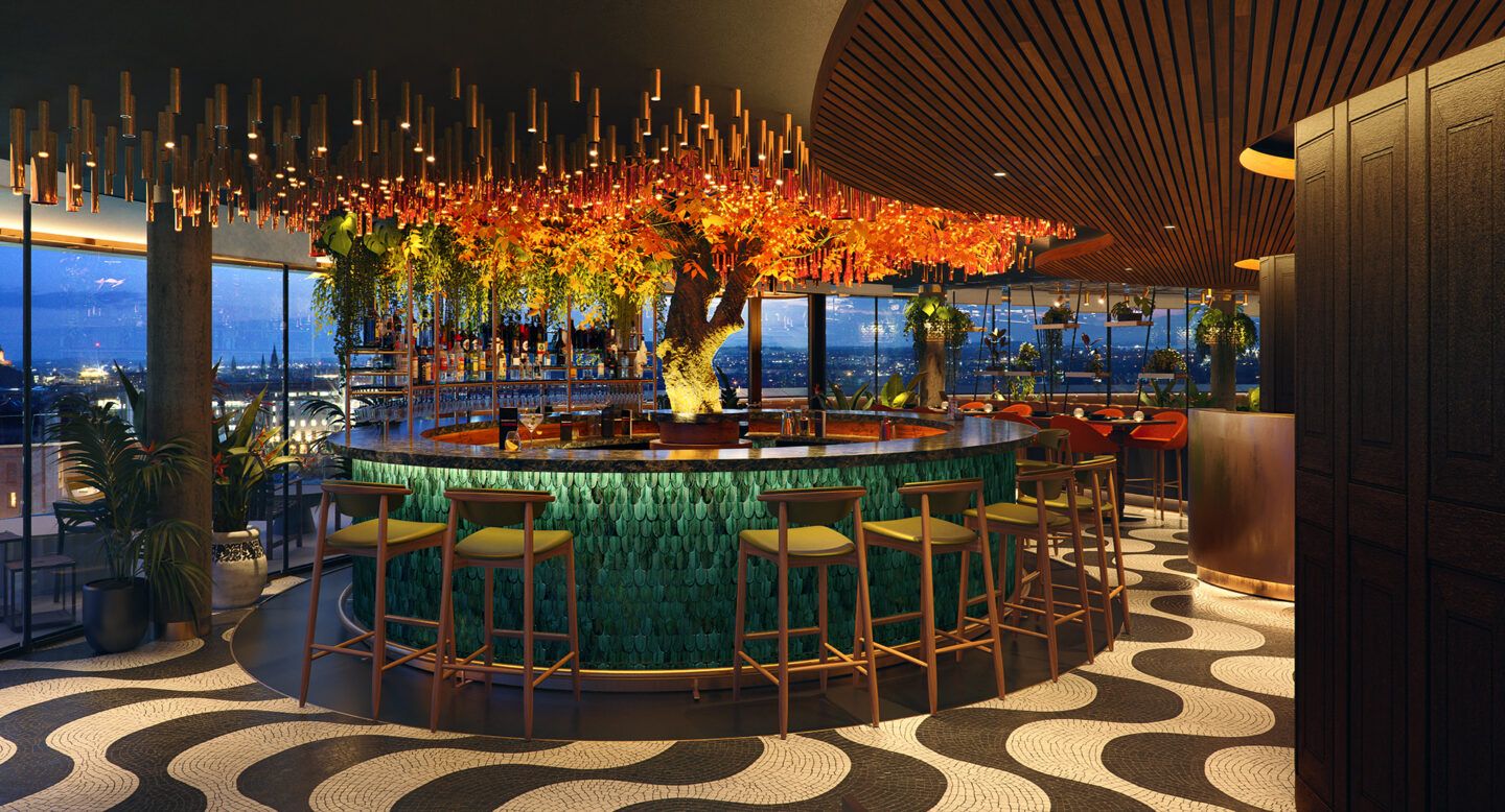 SUSHISAMBA Edinburgh restaurant & bar interior